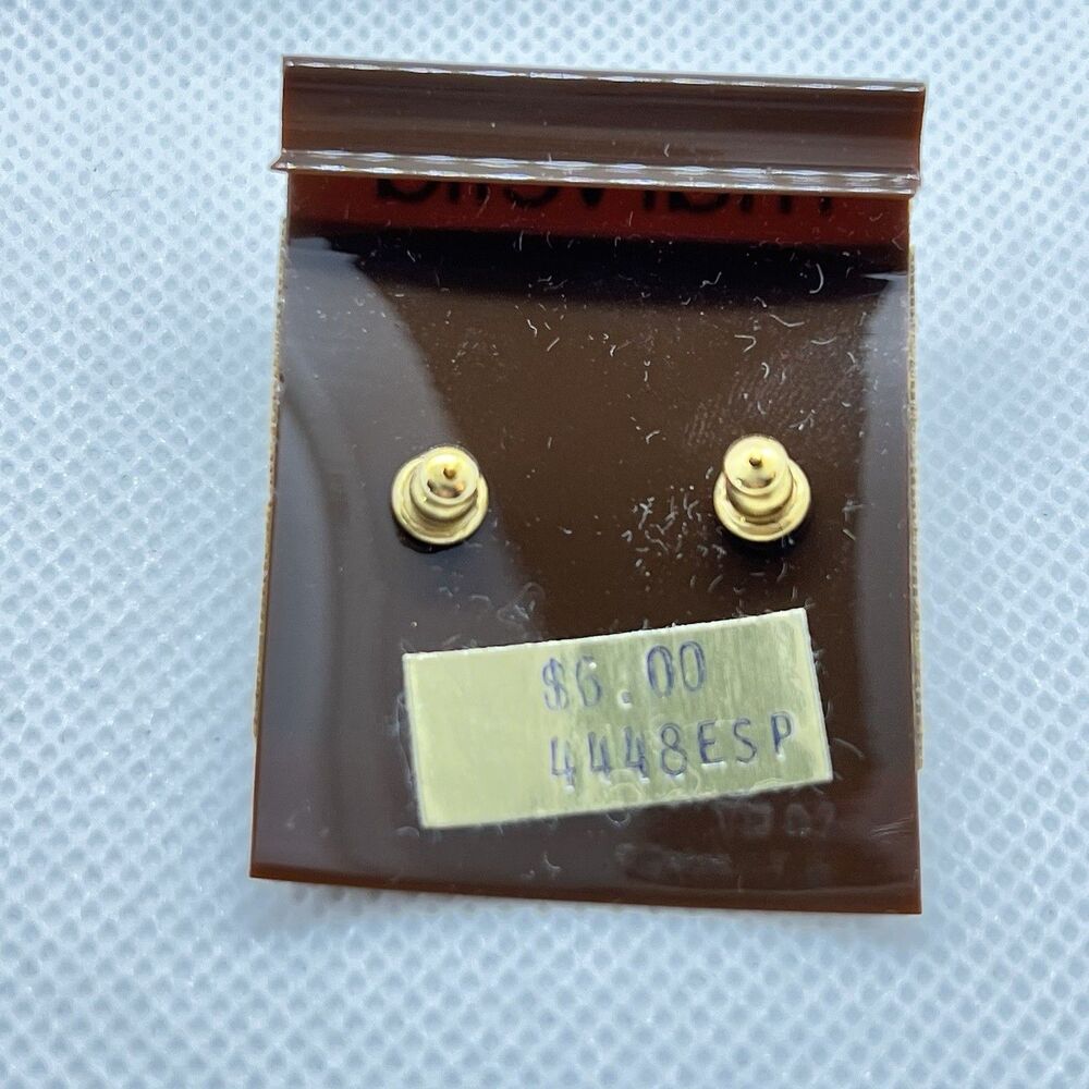 VTG NIB 1980s 2 Pair Gold Celtic Knot Pierce Earrings 1-Marvella w/Pearl/1 Other - Picture 5 of 5